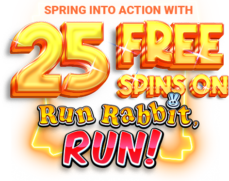 SlotStrike 25 Free Spins on Run Rabbit, Run